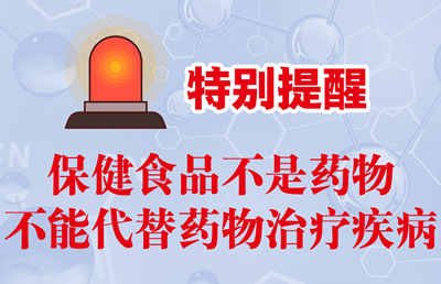 特別提醒:保健食品不是藥物